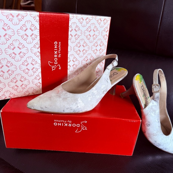 Dorking Shoes - Dorking Women's Elegant Silver Heels